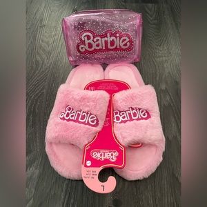NWT Barbie makeup bag and slippers size 5 - size 10